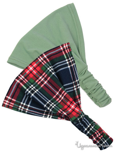 Бандана, 2 шт. Kuza, цвет синий, красный, оливковый