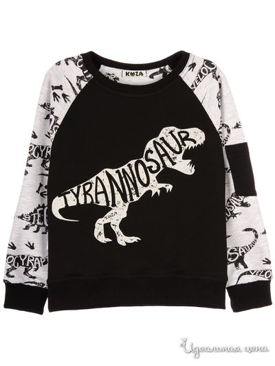 Свитшот Kuza, цвет черный, серый