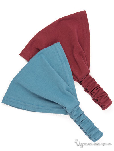 Бандана, 2 шт. Kuza, цвет бордовый, голубой