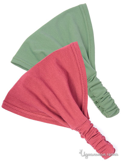 Бандана, 2 шт. Kuza, цвет оливковый, брусничный