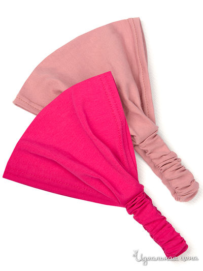 Бандана, 2 шт. Kuza, цвет малиновый, розовый