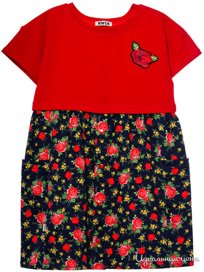 Платье Kuza, цвет синий, красный