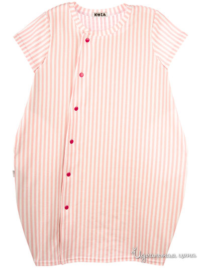 Платье Kuza, цвет белый, розовый