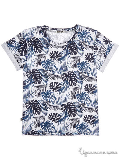 Футболка Kuza, цвет серый, синий