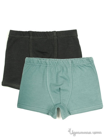 Трусы, 2 шт. Kuza, цвет темно-серый, голубой