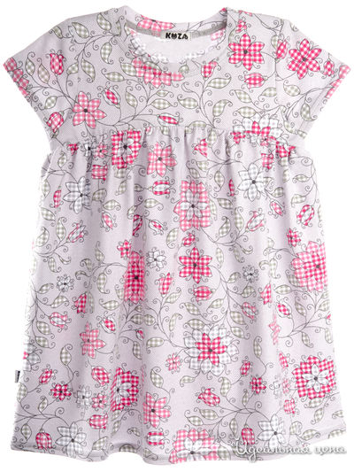 Платье Kuza, цвет серый, розовый