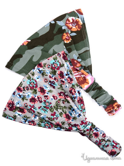 Бандана, 2 шт. Kuza, цвет розовый, серый