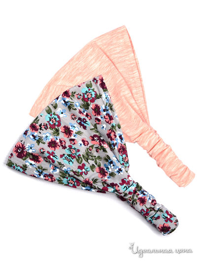 Бандана, 2 шт. Kuza, цвет серый, розовый