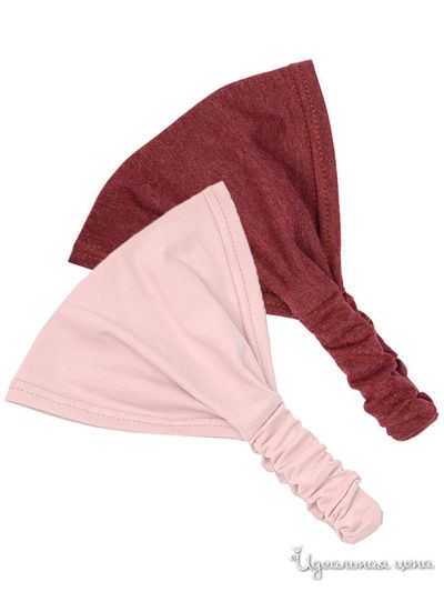 Бандана, 2 шт. Kuza, цвет бордовый, розовый