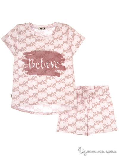Пижама Kuza для девочки, цвет розовый