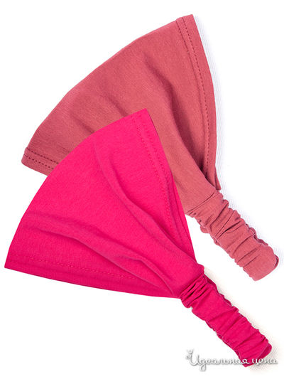 Бандана, 2 шт. Kuza, цвет брусничный, розовый