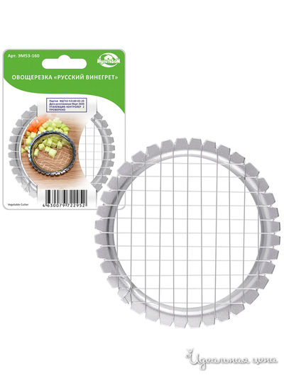 Овощерезка "Русский винегрет", 5*5 мм Мультидом, цвет в ассортименте