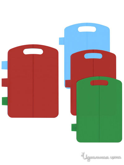 Доска разделочная, 38*28 см, 3 шт. Мультидом, цвет в ассортименте