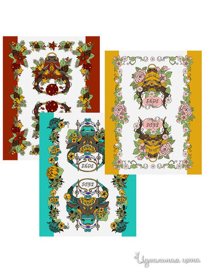 Полотенце "Бык Гаур", 46х60 см Мультидом, цвет в ассортименте