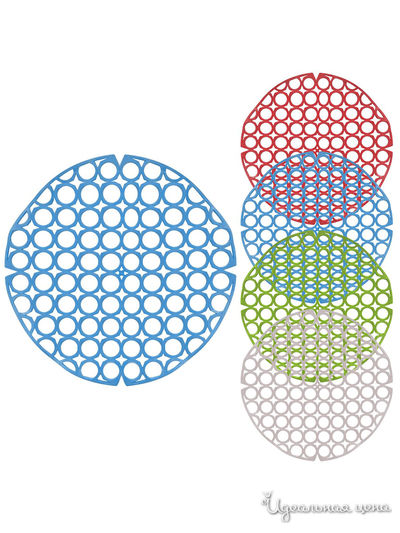 Коврик в раковину, D 28 см Мультидом, цвет в ассортименте