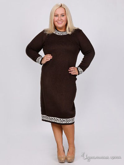 Платье Veronika Style, цвет коричневый