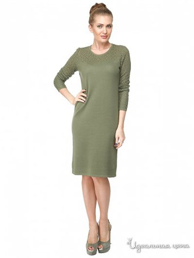 Платье Veronika Style, цвет оливковый