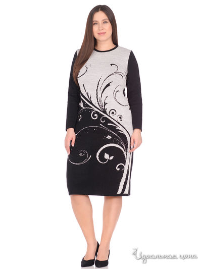 Платье Veronika Style, цвет чёрный, белый