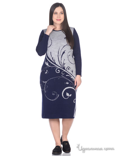 Платье Veronika Style, цвет тёмно-синий