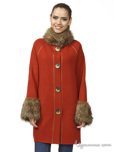 Кардиган Veronika Style, цвет терракотовый