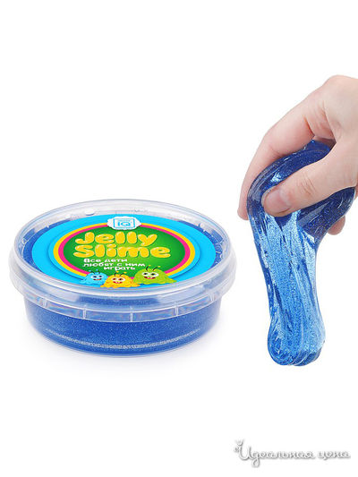 Желе-Слайм синий с блестками Master IQ