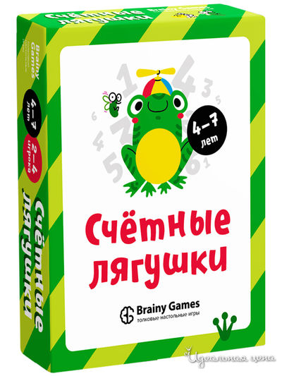 Игра 40 карточек Счётные лягушки Brainy Games