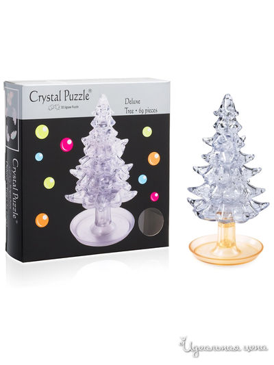 3D-головоломка Ёлочка прозрачная Crystal Puzzle