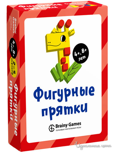 Фигурные прятки, Кот + счёт, игра 40 карточек Brainy Games