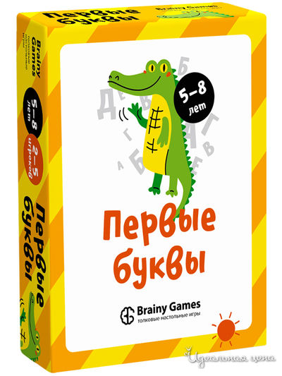 Первые буквы, Кот + счёт, игра 40 карточек Brainy Games