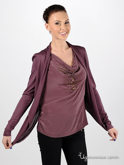 Блузка Olsen, цвет цвет сливовый