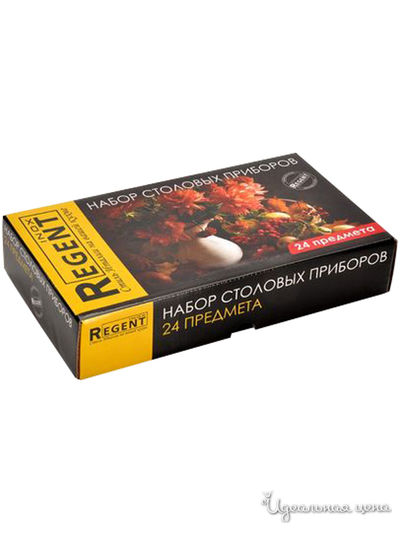 Набор столовых приборов, 24 предмета Regent, цвет Метал