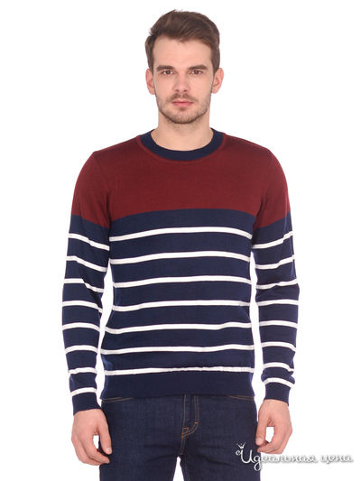 Джемпер Veronika Style, цвет синий, бордовый