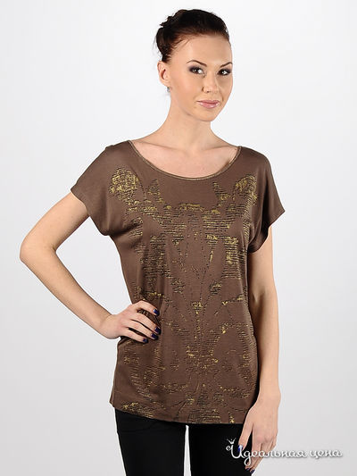 Футболка Olsen, цвет цвет коричневый