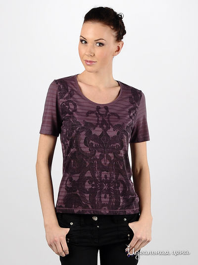 Футболка Olsen, цвет цвет сливовый