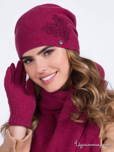 Шапка KAMEA, цвет малиновый
