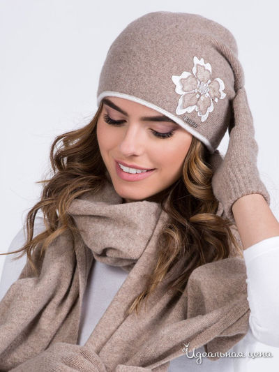 Шапка KAMEA, цвет темно-бежевый