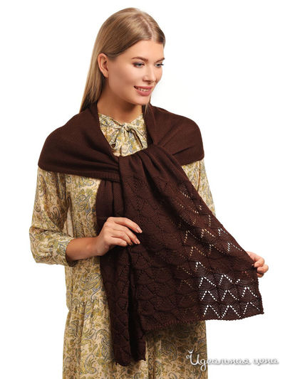 Шарф, 190*30 см LANDRE, цвет коричневый