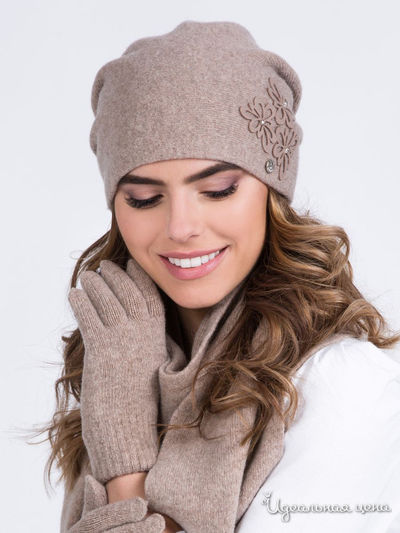 Шапка KAMEA, цвет темно-бежевый