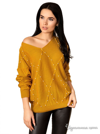 Пуловер Palvira, цвет горчичный
