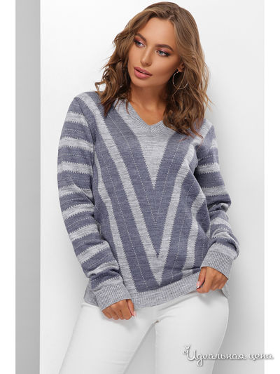 Джемпер MarSe, цвет серый, синий