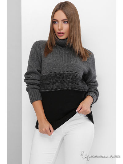Свитер MarSe, цвет темно-серый, черный