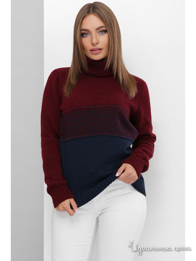 Свитер MarSe, цвет Марсала-темно-синий