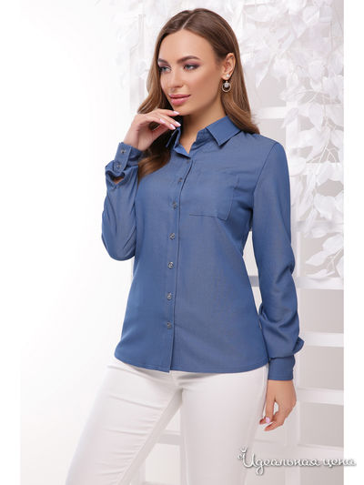 Рубашка MarSe, цвет светлый джинс