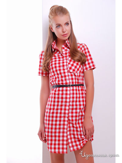 Платье MarSe, цвет красно-белый