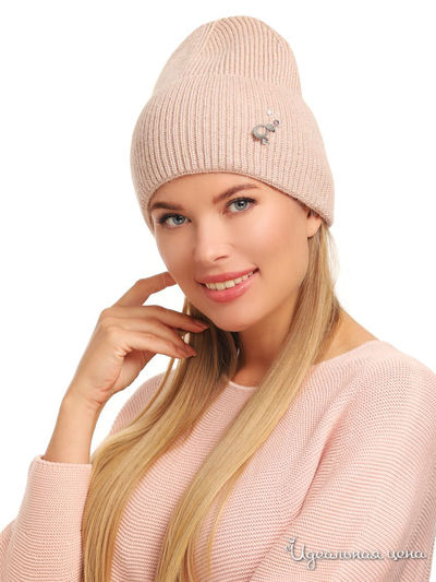 Шапка LANDRE, цвет персиковый