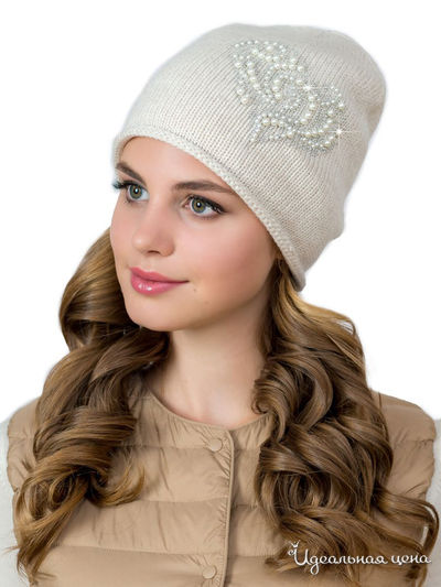 Шапка LANDRE, цвет светло-бежевый