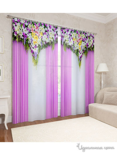 Шторы Сирень, цвет Мультиколор