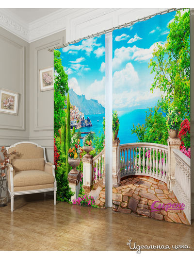 Шторы Сирень, цвет Мультиколор