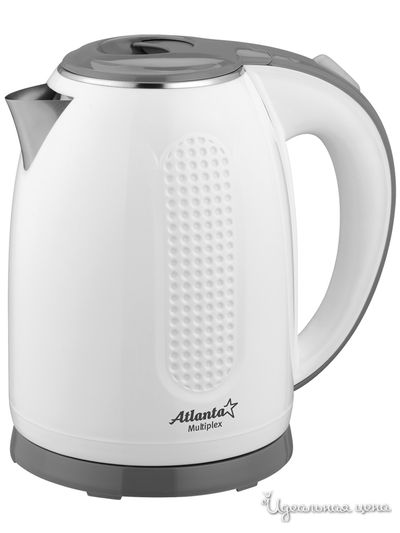 Чайник электрический, 1,7 л Atlanta, цвет белый