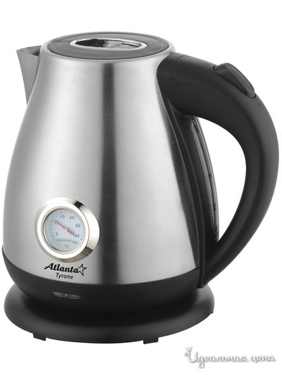 Чайник электрический, 1,7 л Atlanta, цвет черный